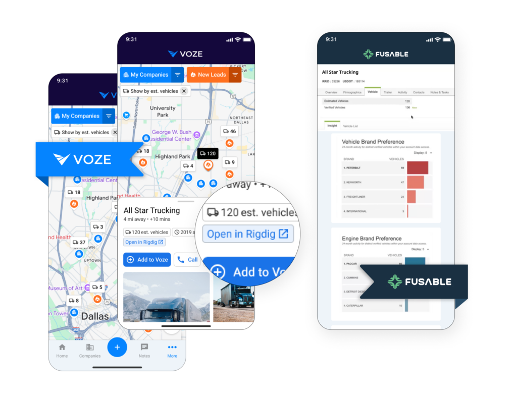 RigDig in Voze app